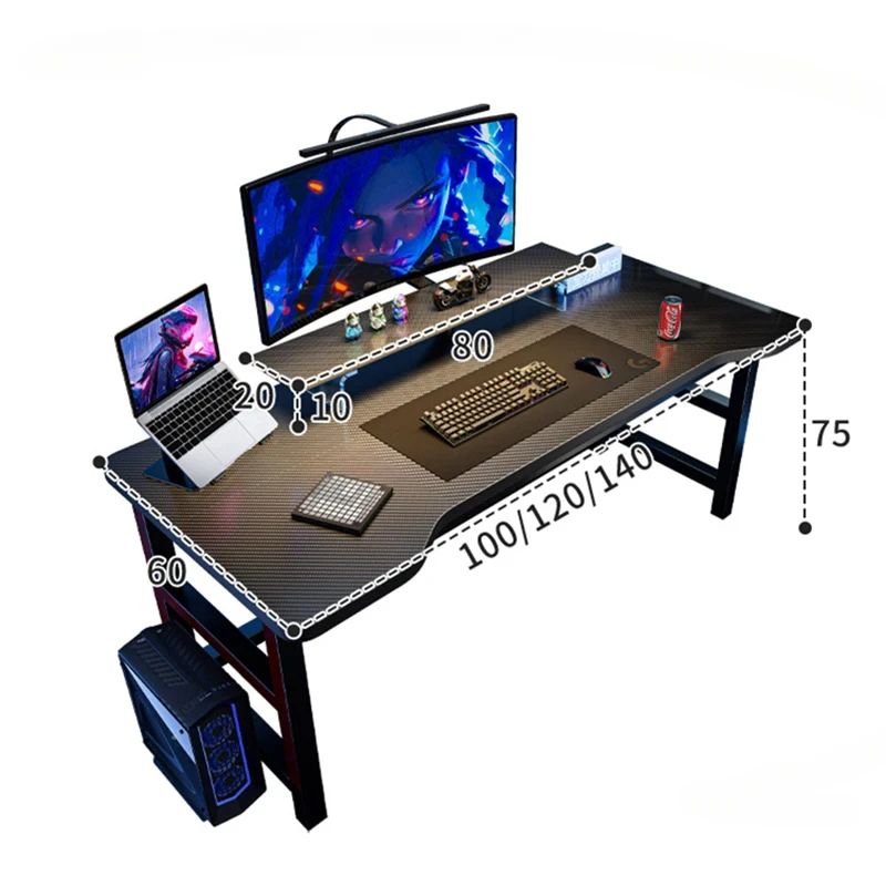 Esports Gaming Houses - オフィスデスク家具 ホームeスポーツゲーミングデスク 寝室 学生学習テーブル 高級デスクトップコンピューターデスク シンプルな賃貸住宅用デスク