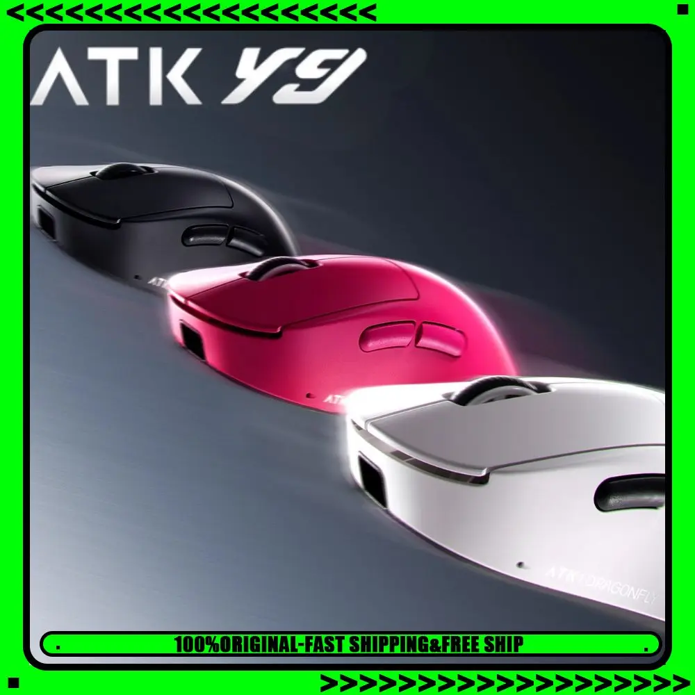 Esports Pc Gaming - ATK Dragonfly Y9 ワイヤレスマウス 3 モード人間工学に基づいたデュアル