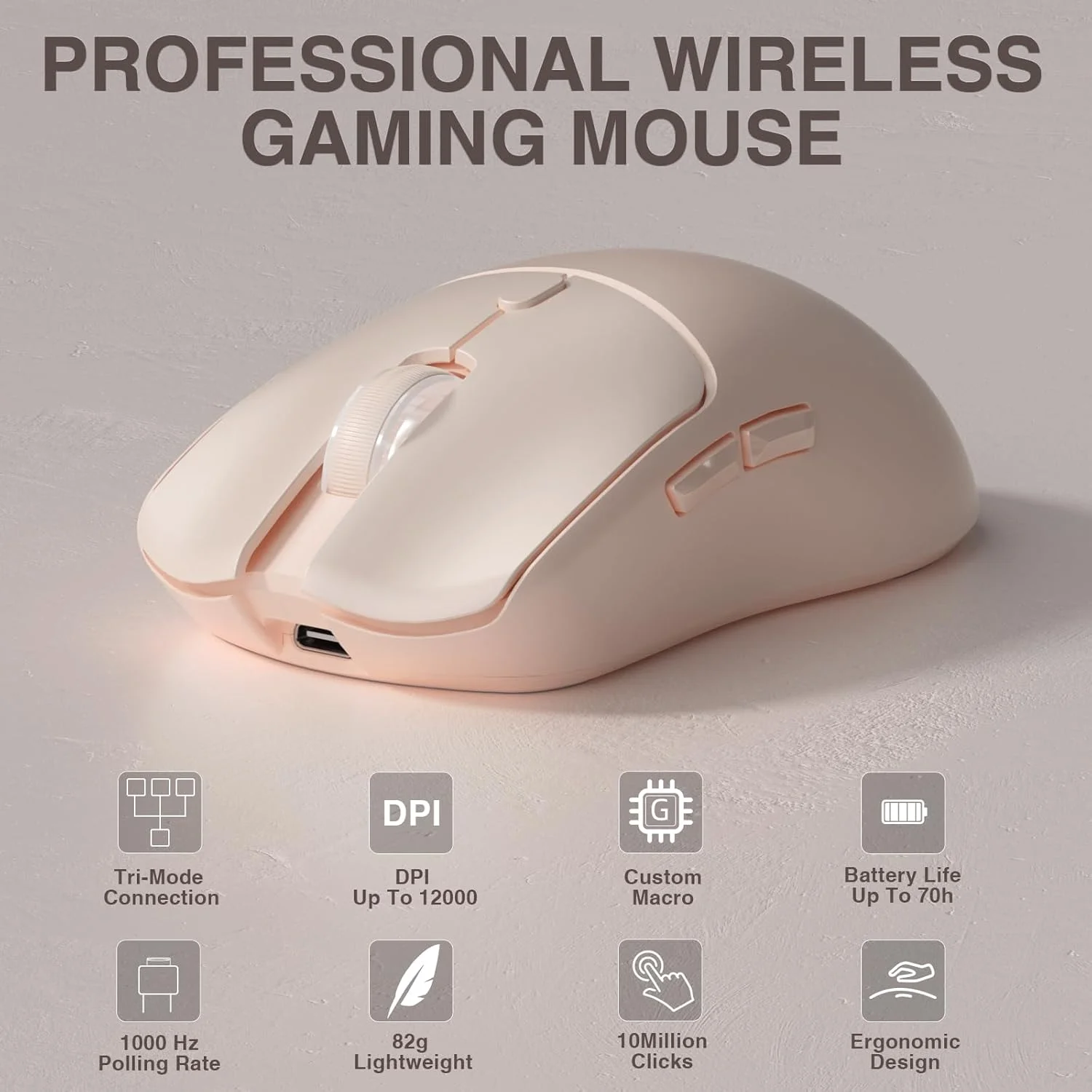 Esports Pc Gaming - AULA SC580X トライモードワイヤレスゲーミングマウス 12000DPI PAW3325 500mAh