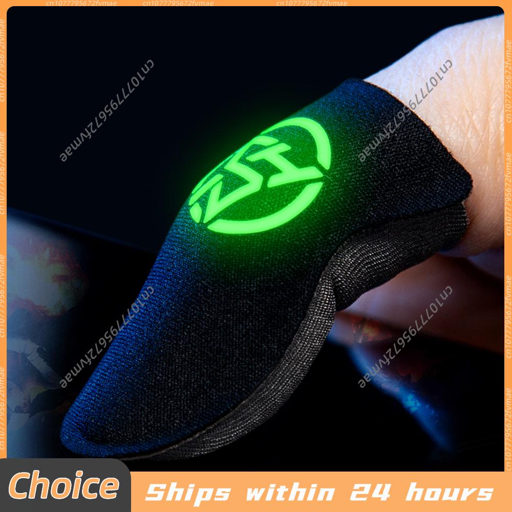 Esports Gaming Sleeve - 1 ペアゲームフィンガーカバー通気性汗防止発光ゲーミングフィンガーサムスリーブ滑り止め 0.3 ミリメートル超薄型 PUBG モバイル用