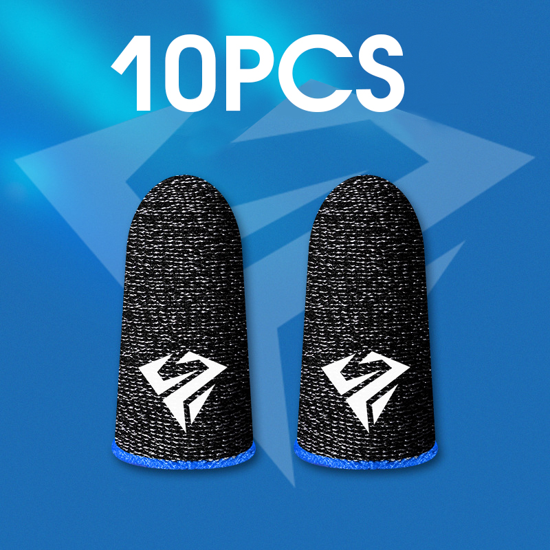 Esports Gaming Gloves - 10個の携帯電話ゲームの指の手袋,Pubgゲーム用の手袋,防汚,タッチスクリーン,通気性のあるフィンガーカバー