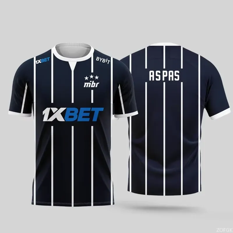 Esports Gaming Jersey - 2026 MIBRチーム ゲーミングジャージ アスパス バロラント eスポーツシャツ