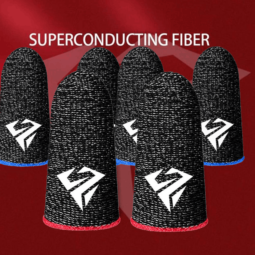 Esports Gaming Sleeve - 2/20 個ゲーミング指先手袋超導電性繊維超薄型通気性汗防止タッチスクリーンゲーミングフィンガースリーブ