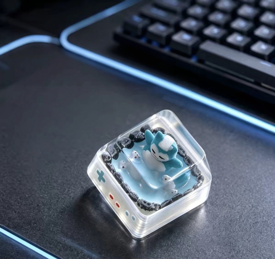 Keyboard Tenkeyless - ポケモン スノーラックス キーキャップ レジン製 半透明 カートゥーン