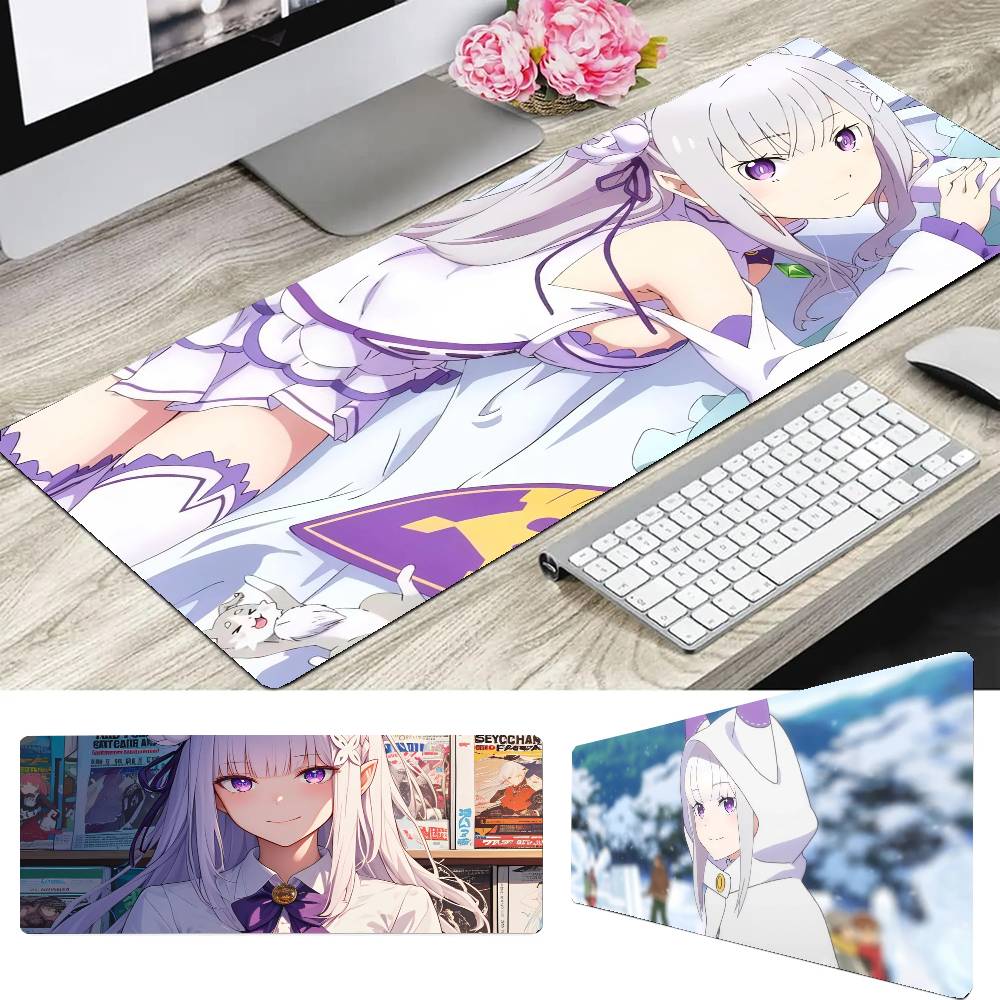 Esports Gaming World - エミリアアニメーション 『ゼロから始める異世界生活』 マウスパッド 滑り止め オフィスコンピューター ノートパソコン