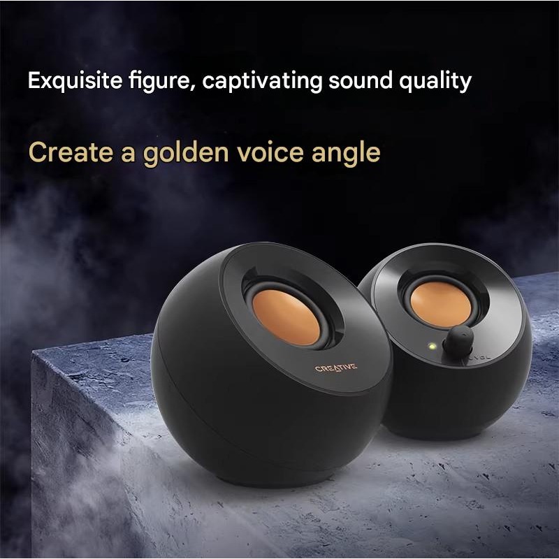 クリエイティブペブルスピーカーサブウーファー 3D サラウン - Gaming Speaker 2.1 のレビューと価格