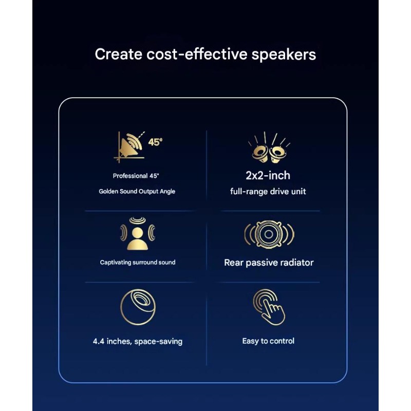 クリエイティブペブルスピーカーサブウーファー 3D サラウン - Gaming Speaker 2.1 のレビューと価格