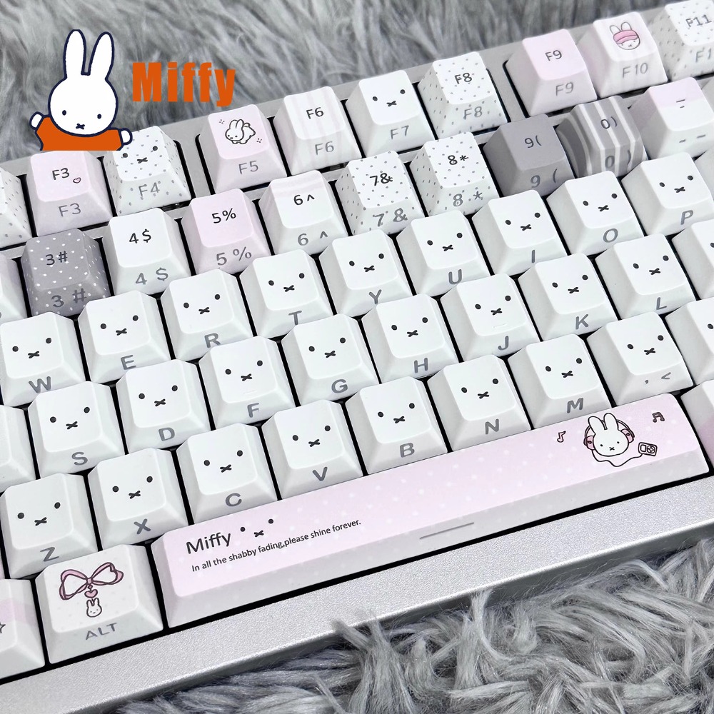 かわいいミッフィーメカニカルキーボードキーキャップセットかわ - Keyboard Tenkeyless のレビューと価格