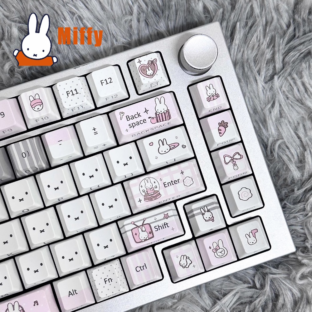 かわいいミッフィーメカニカルキーボードキーキャップセットかわ - Keyboard Tenkeyless のレビューと価格