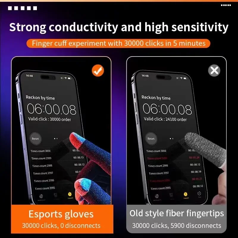 パブゲーム用滑り止めフィンガーグローブ、制汗、制汗、通気性と - Esports Gaming Gloves のレビューと価格