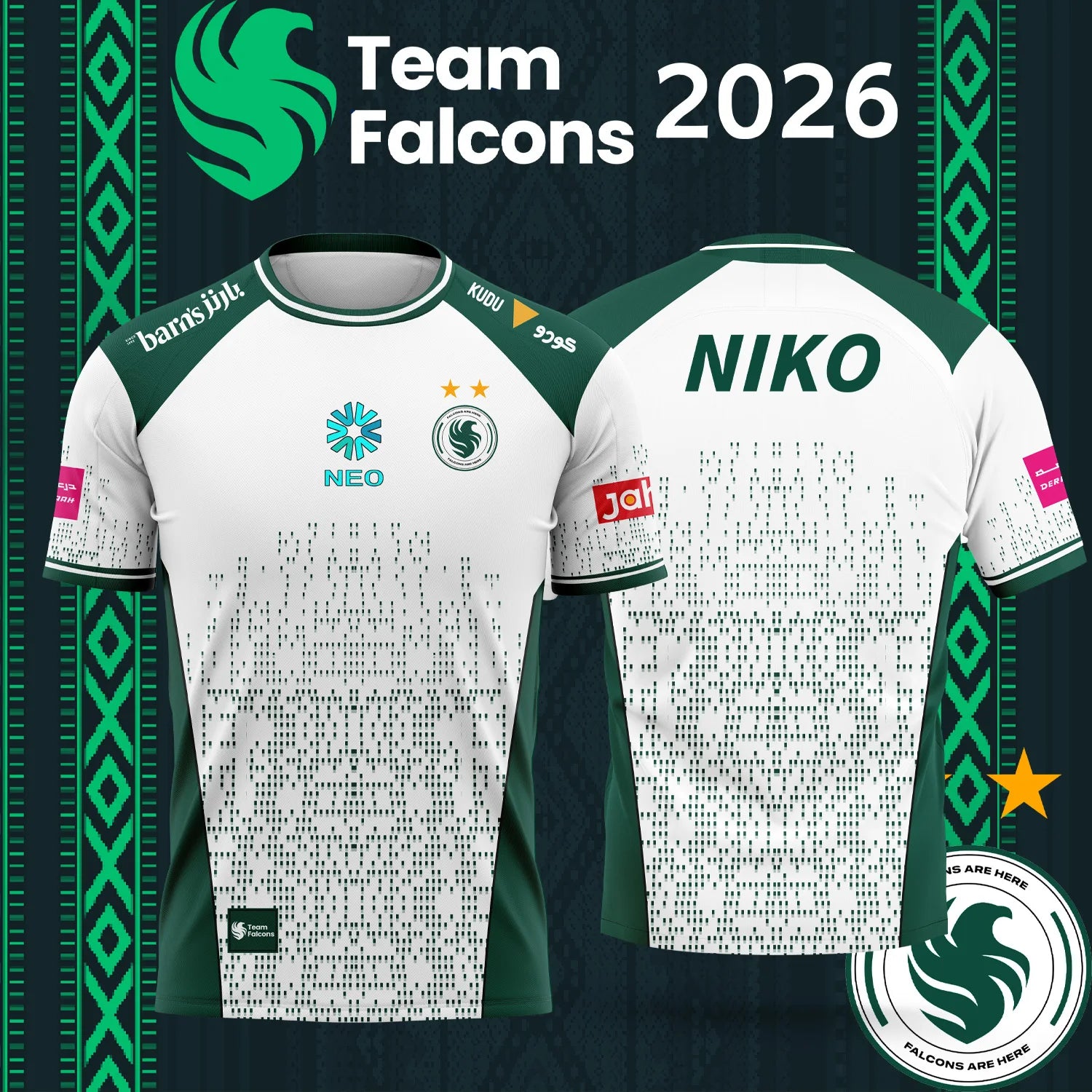 ファミリーマッチング 2026 チーム ファルコンズ NIK - Esports Gaming Sleeve のレビューと価格