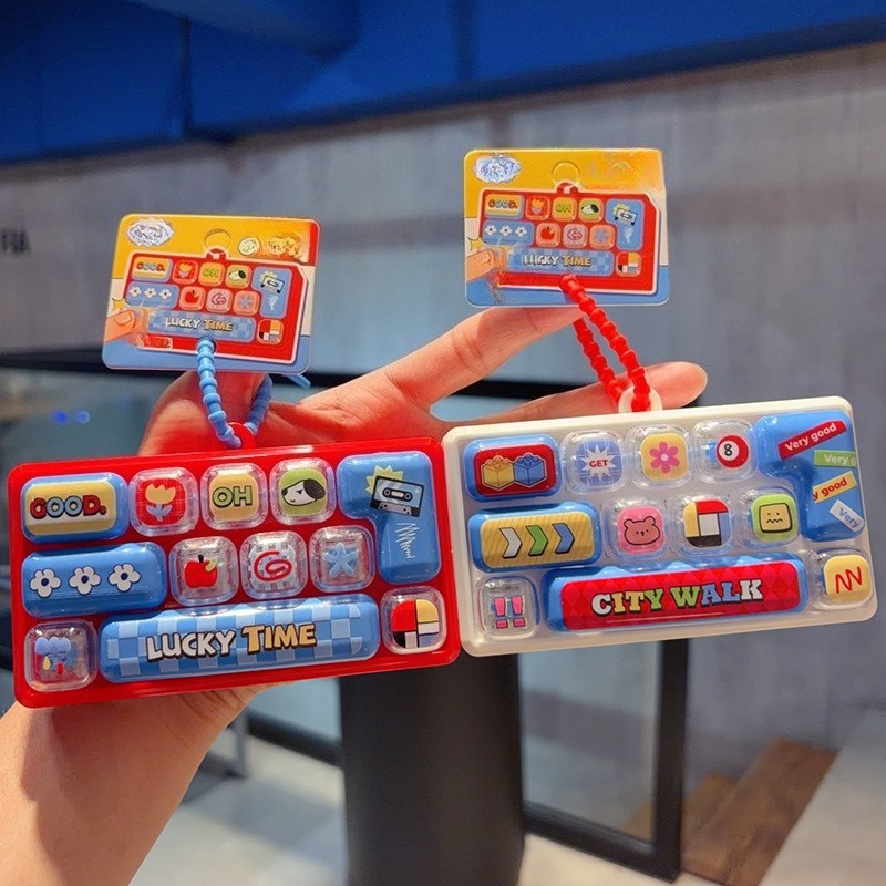 12個のキーボードキー発光おもちゃキーホルダー、かわいい形の - Keyboard Tenkeyless のレビューと価格