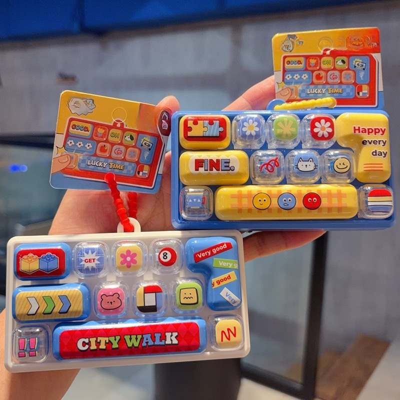 12個のキーボードキー発光おもちゃキーホルダー、かわいい形の - Keyboard Tenkeyless のレビューと価格