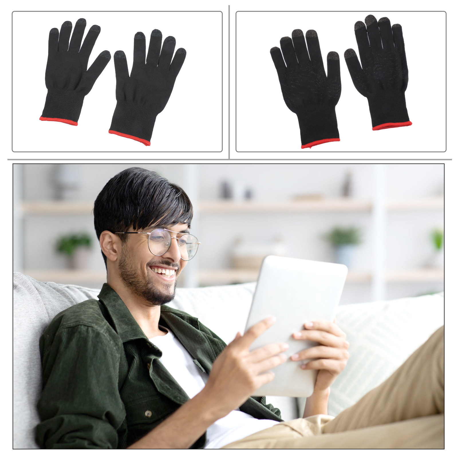 2組のeスポーツ用タッチフィンガーグローブ。10本の指すべて - Esports Gaming Gloves のレビューと価格