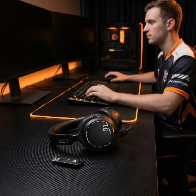 ONIKUMA GT886 ゲーミングヘッドセット トライモ - Esports Gaming Headset のレビューと価格