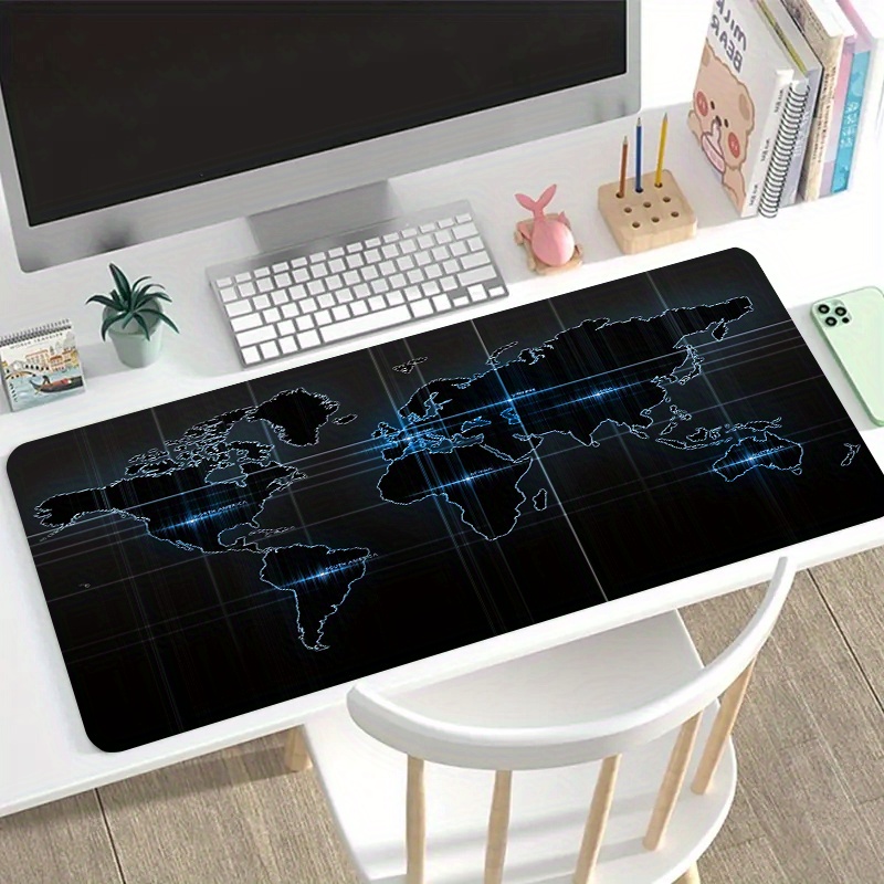 テックワールドマップゲーミングマウスパッド大型滑り止めラバー - Esports Gaming World のレビューと価格