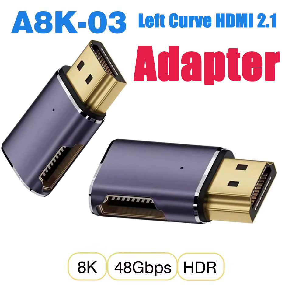 HDMI 2.1 90度左向きアングルアダプター A8K-0 - Gaming Speaker 2.1 のレビューと価格