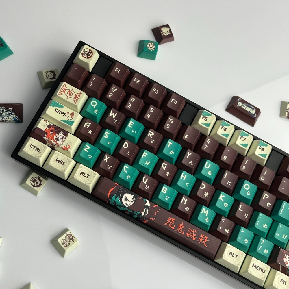 デーモンスレイヤーキーキャップ竈門炭治郎PBT染料昇華OEM - Keyboard Tenkeyless のレビューと価格