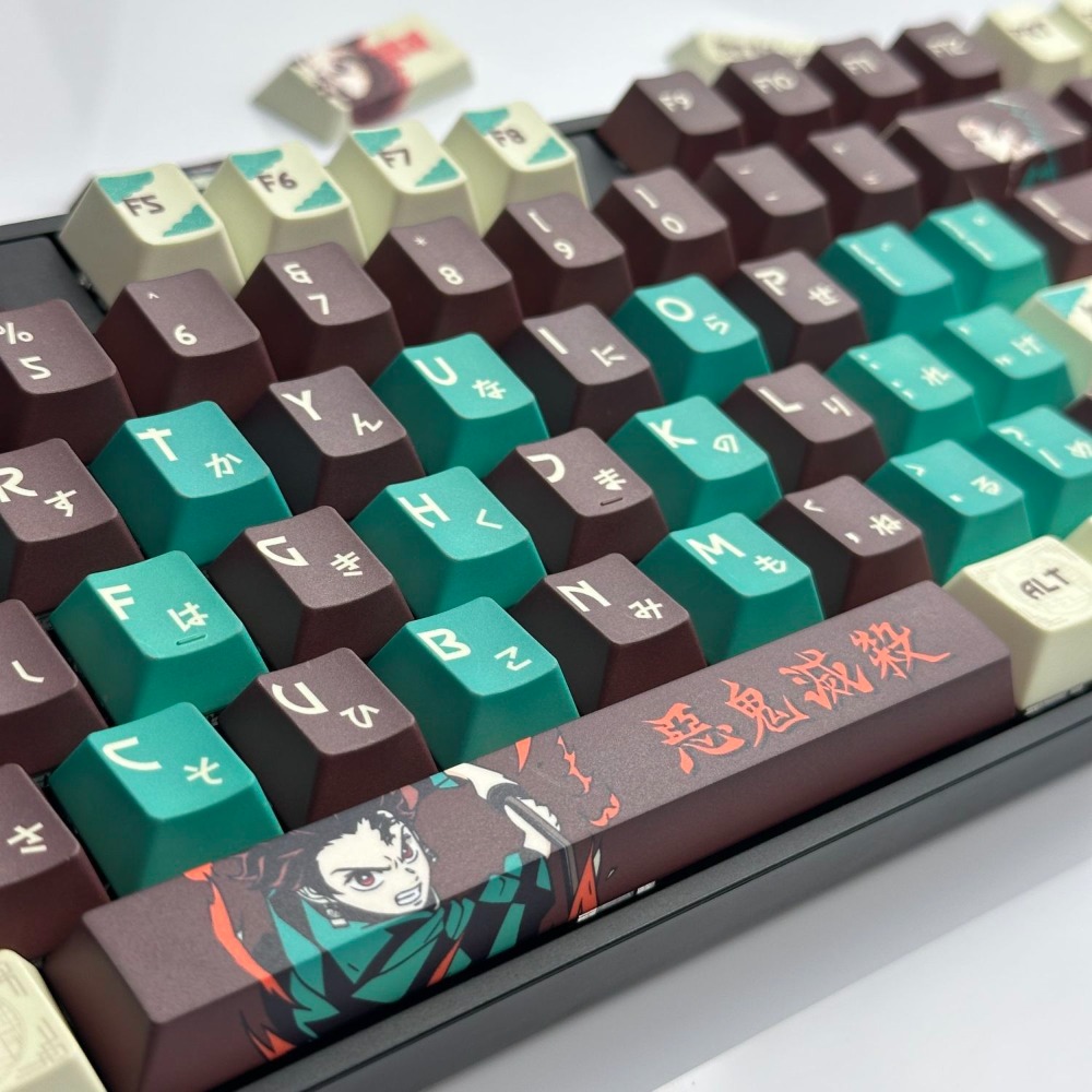 デーモンスレイヤーキーキャップ竈門炭治郎PBT染料昇華OEM - Keyboard Tenkeyless のレビューと価格