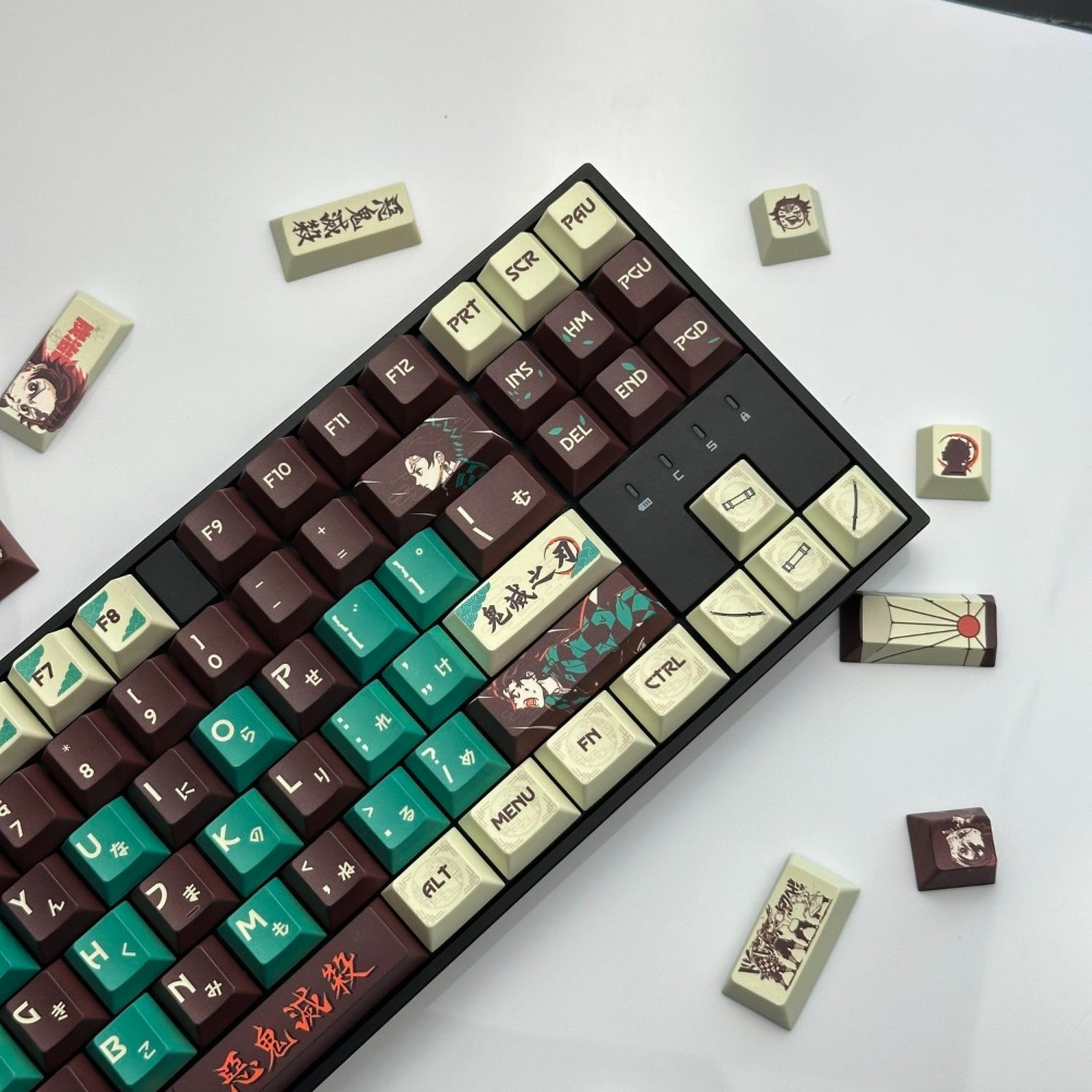 デーモンスレイヤーキーキャップ竈門炭治郎PBT染料昇華OEM - Keyboard Tenkeyless のレビューと価格