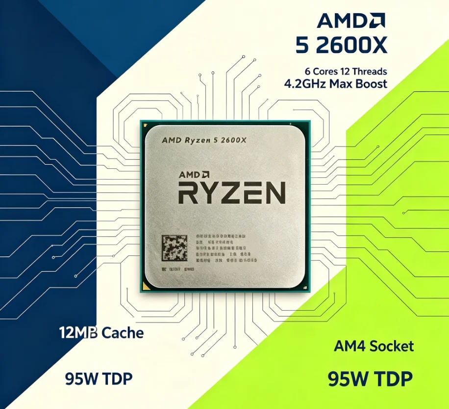 AMD R5 2600X 12nm AM4 デスクトッププロ - Esports Pc Gaming のレビューと価格