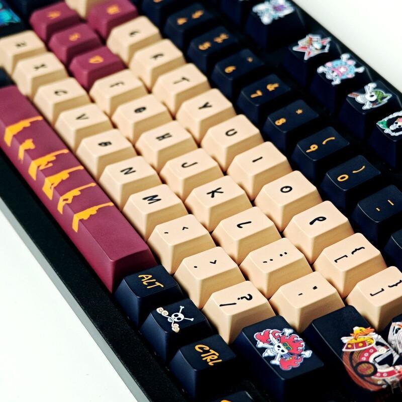 バンダイワンピースモンキー D. ルフィキーキャップセット  - Keyboard Tenkeyless のレビューと価格