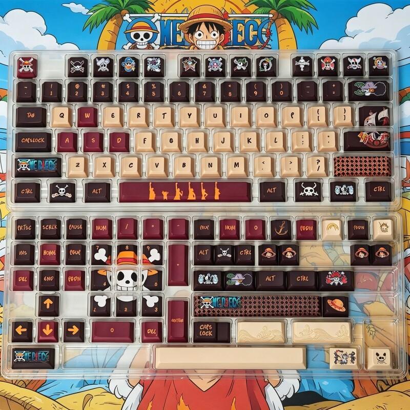バンダイワンピースモンキー D. ルフィキーキャップセット  - Keyboard Tenkeyless のレビューと価格