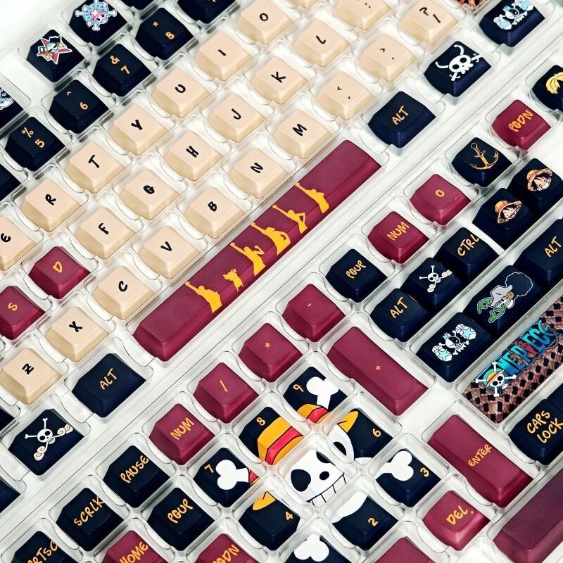 バンダイワンピースモンキー D. ルフィキーキャップセット  - Keyboard Tenkeyless のレビューと価格