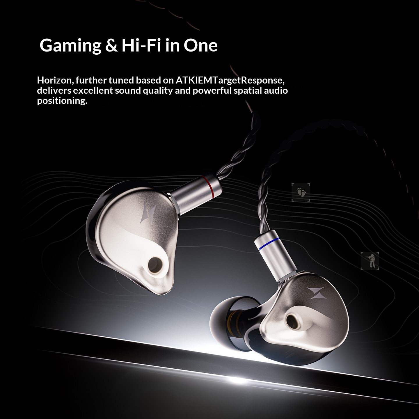 ATKホライゾン有線インイヤーゲーミングイヤホンHIFI高音 - Esports Gaming Headset のレビューと価格